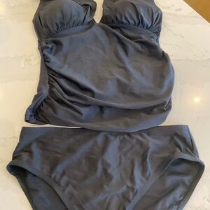 Women’s Swimsuit Ellen Tracy Two Piece - Black Size 12